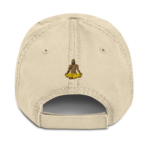 Yahvah Tan Distressed Hat